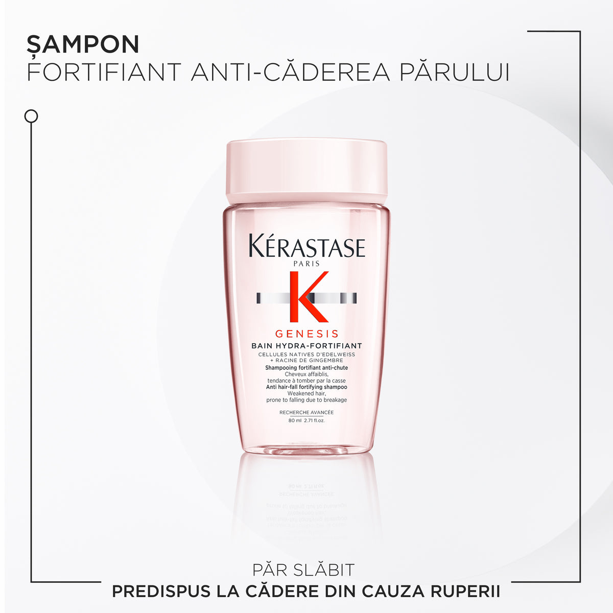Kérastase Genesis Bain Hydra-Fortifiant + Fondant + Défense Thermique hajhullás elleni szett legyengült hajra, 80+75+45ml