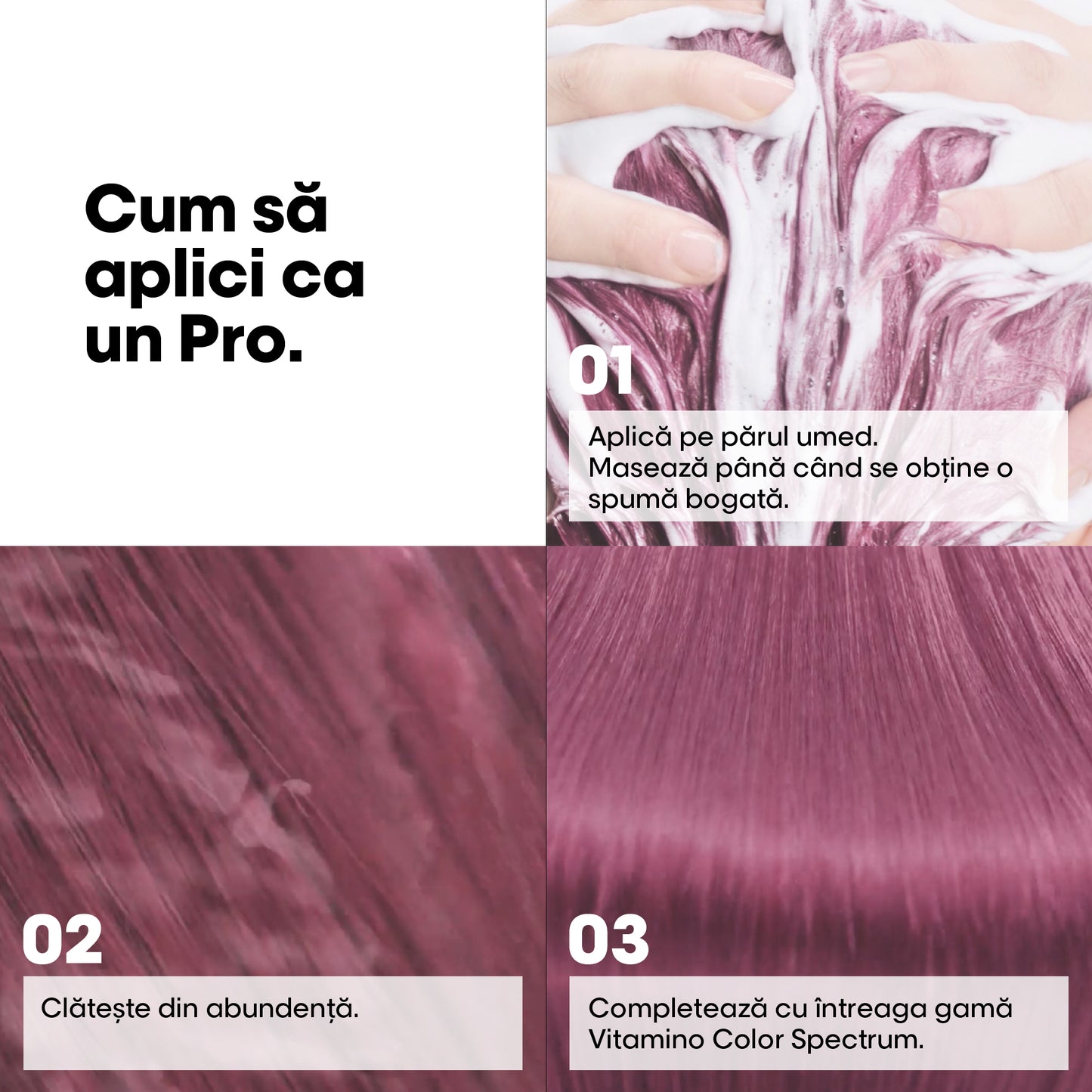 L'Oreal Professionnel SE Vitamino Color Spectrum Purple sampon, a sárga árnyalatok semlegesítésére, 300ml