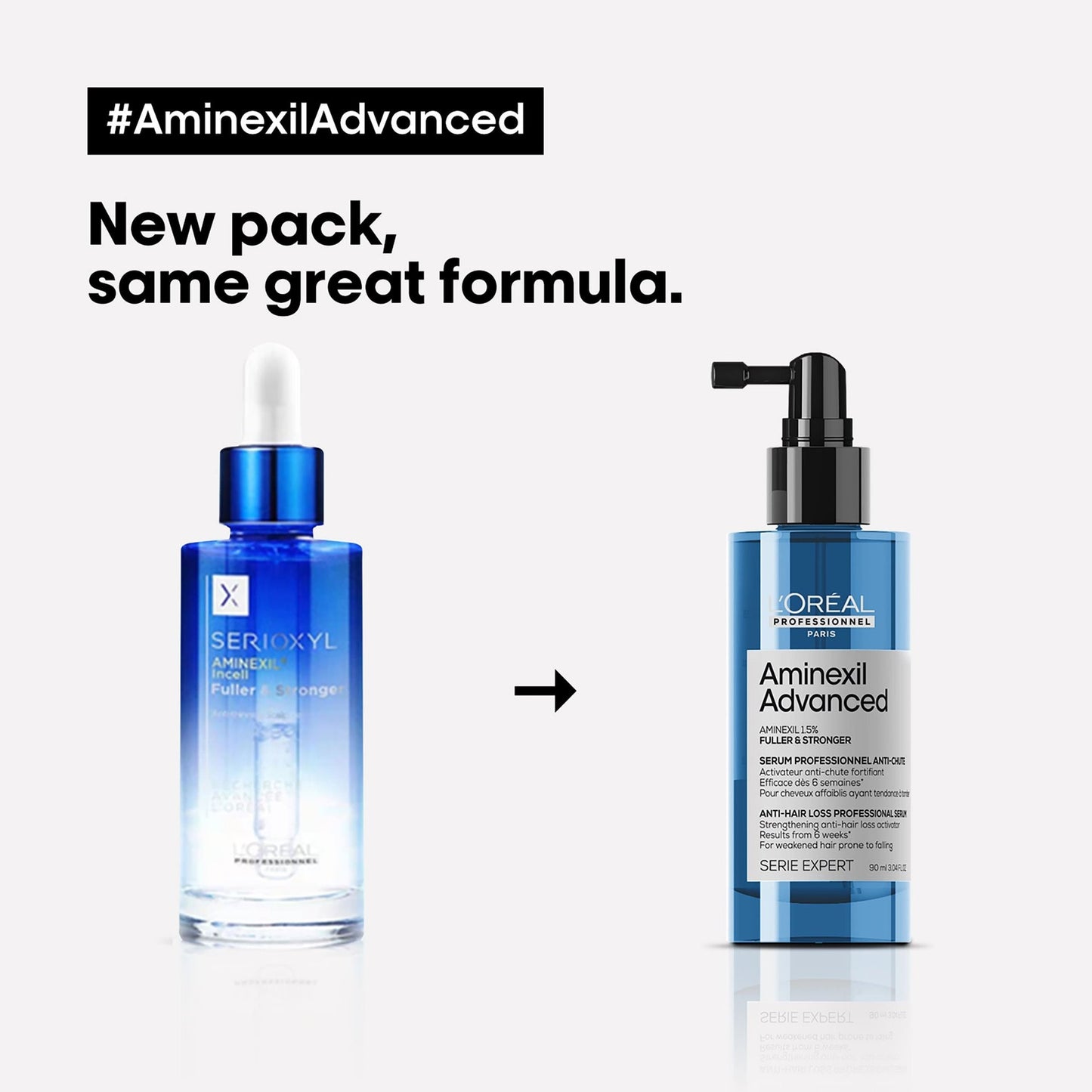 Hajhullás elleni szérum fejbőrre – L'Oréal Professionnel Aminexil Advanced 90ml