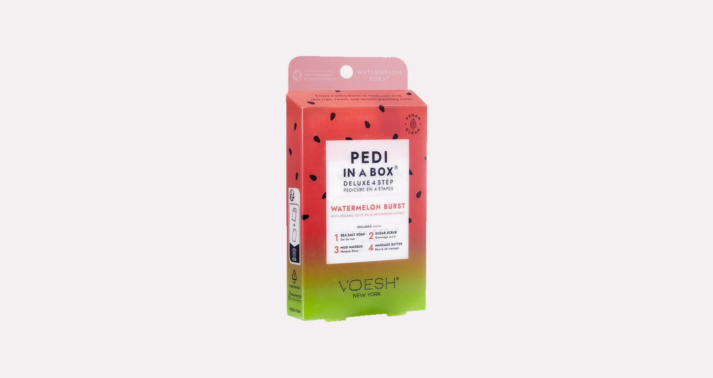 Voesh New York Pedi in a Box Deluxe 4 lépéses Watermelon Burst
