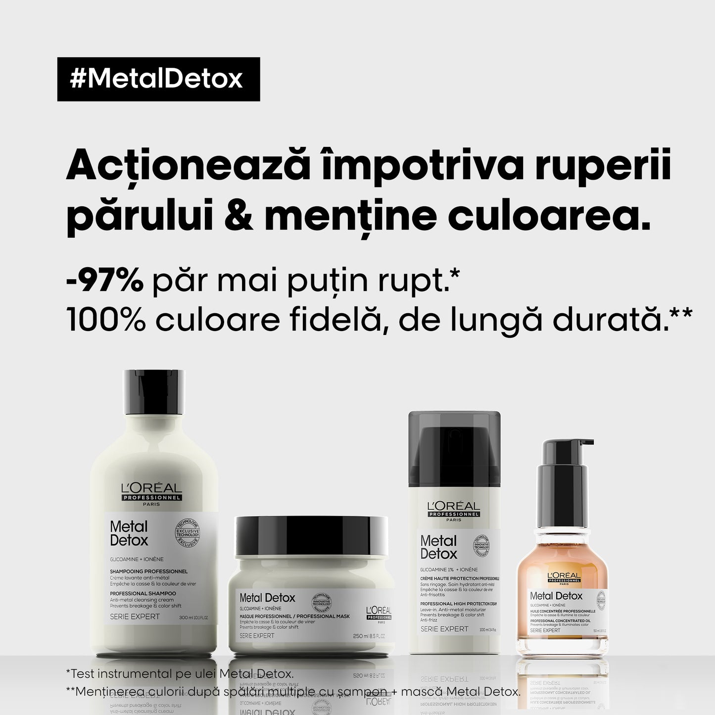 Hajban maradó krém festett hajra — L'Oréal Professionnel Metal Detox 100 ml