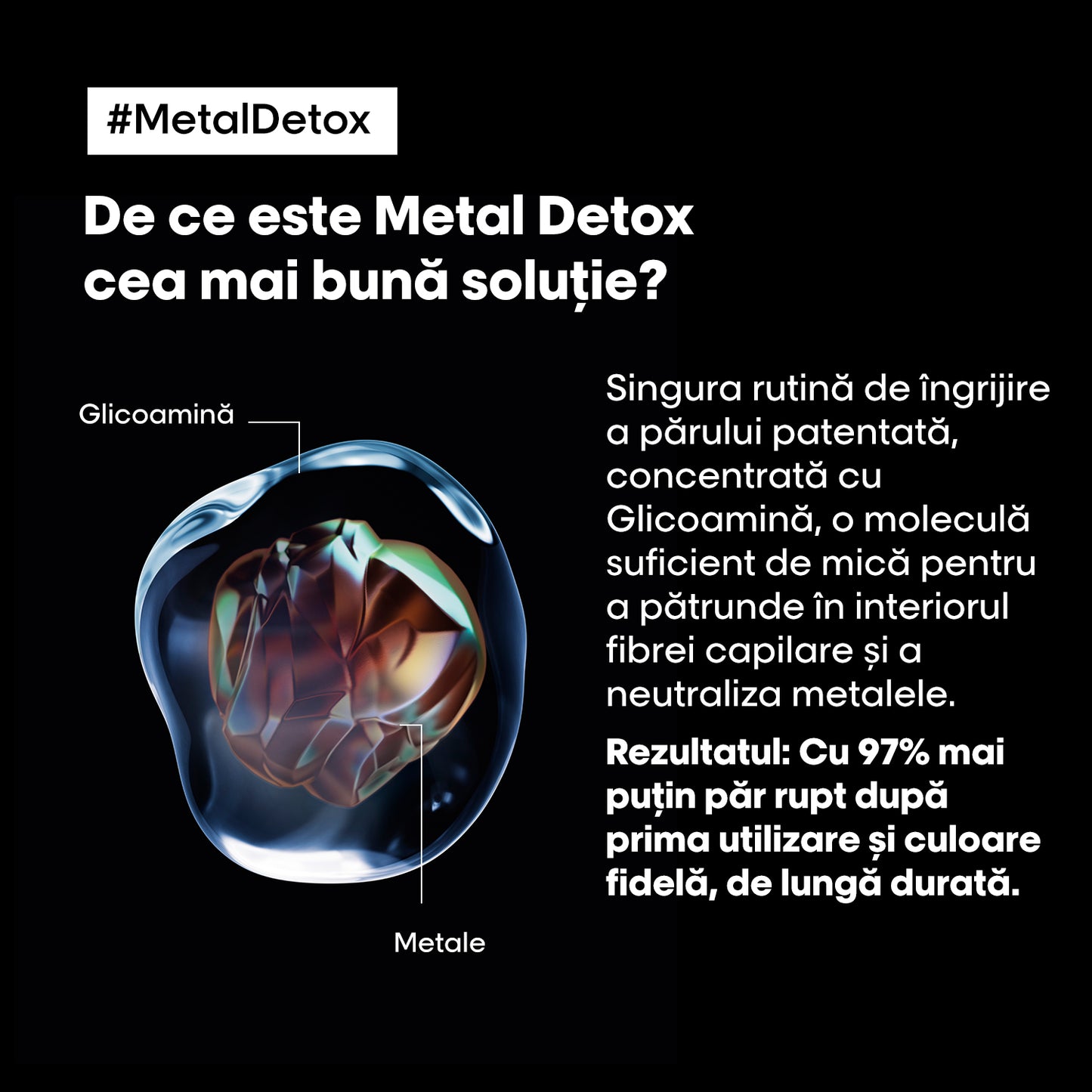 Hajban maradó krém festett hajra — L'Oréal Professionnel Metal Detox 100 ml