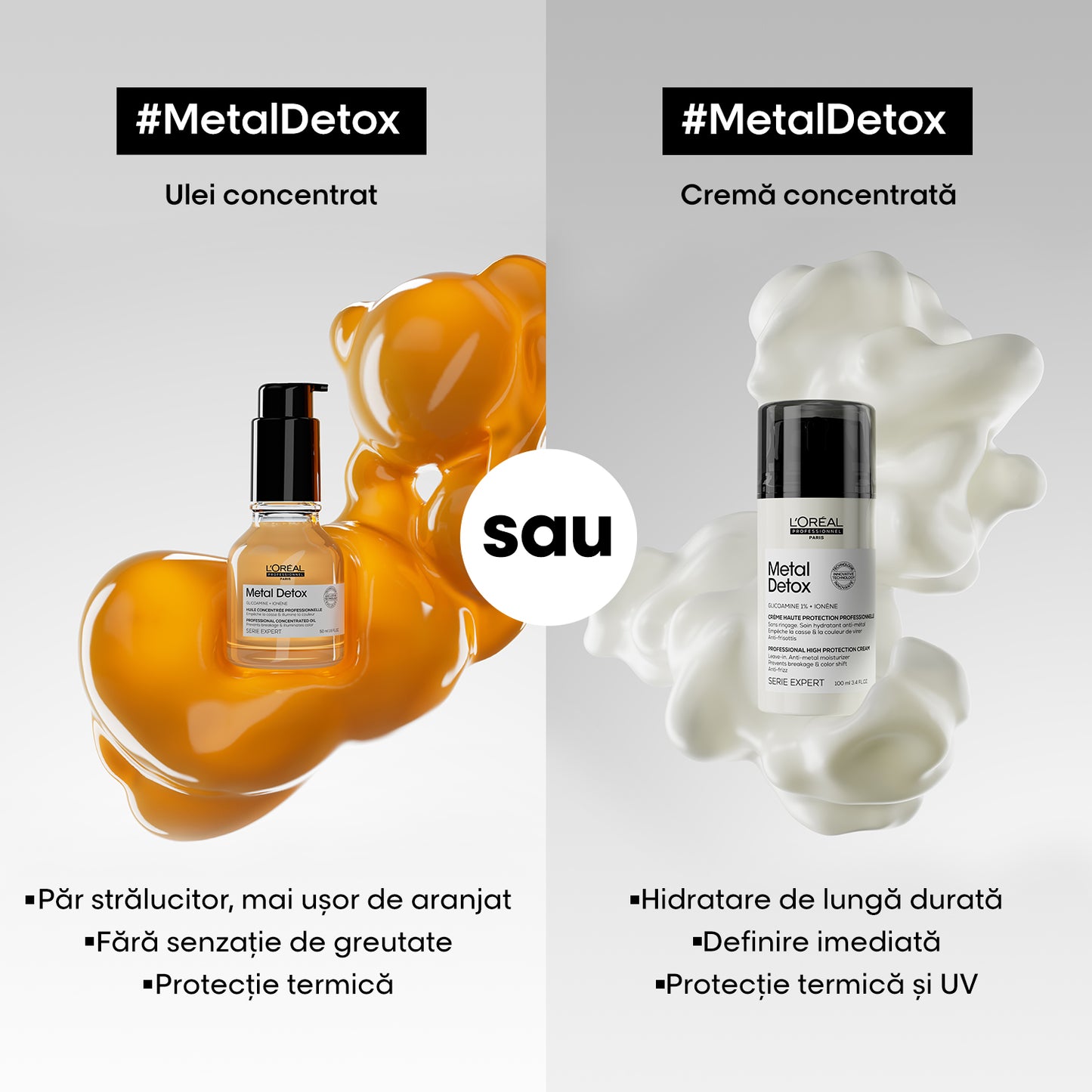 Hajban maradó krém festett hajra — L'Oréal Professionnel Metal Detox 100 ml