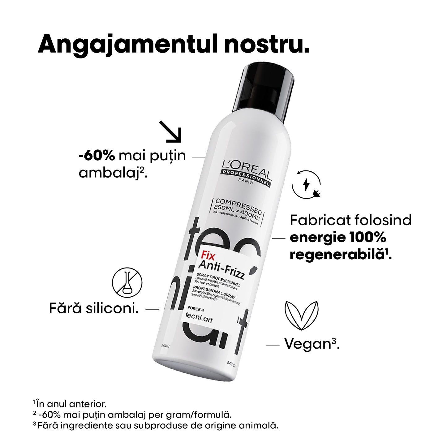 Göndörödésgátló hajfixáló spray – L'Oréal Professionnel Tecni.Art Fix Anti-Frizz 250ml