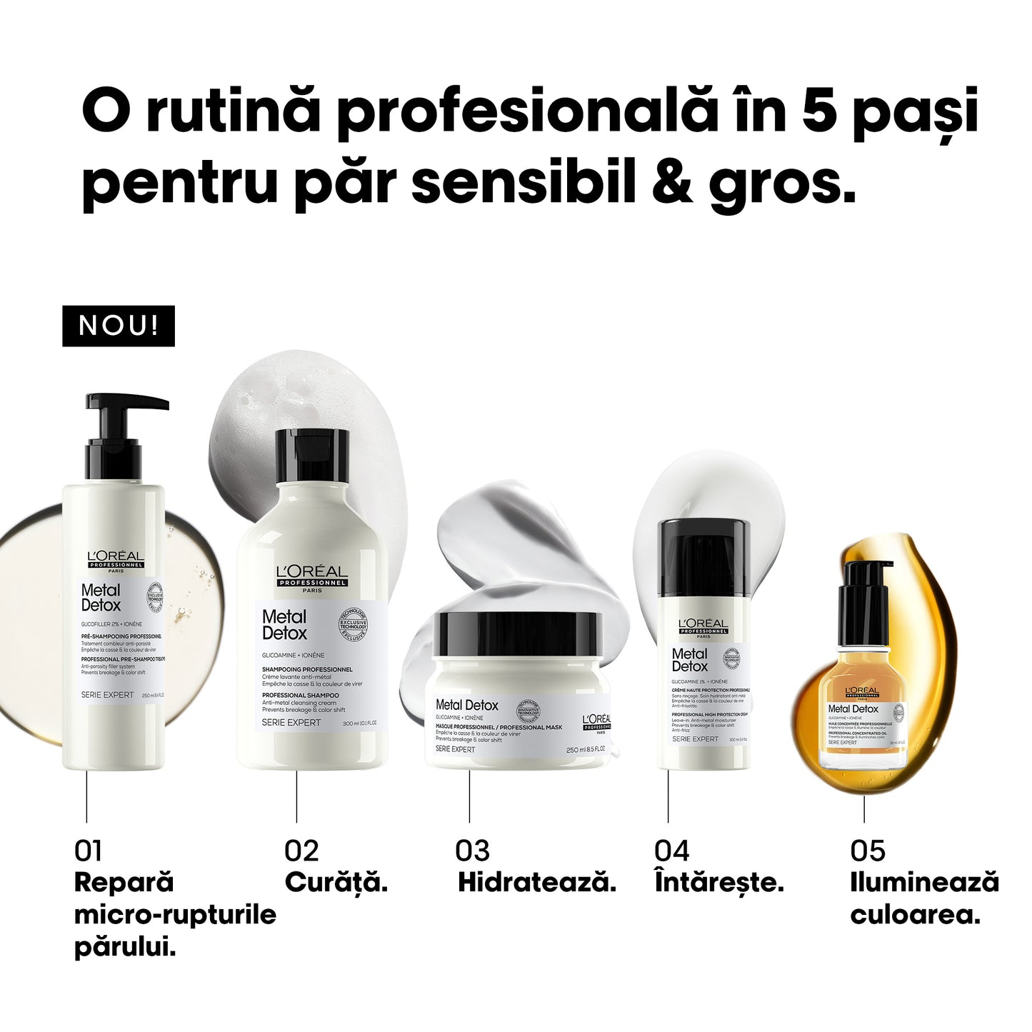 Színvédő és töredezésgátló szett — L'Oréal Professionnel Metal Detox