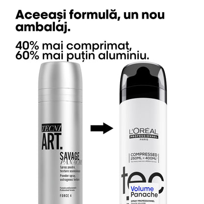 Volumennövelő és textúrázó spray – L'Oréal Professionnel Tecni.Art Volume Panache 250ml