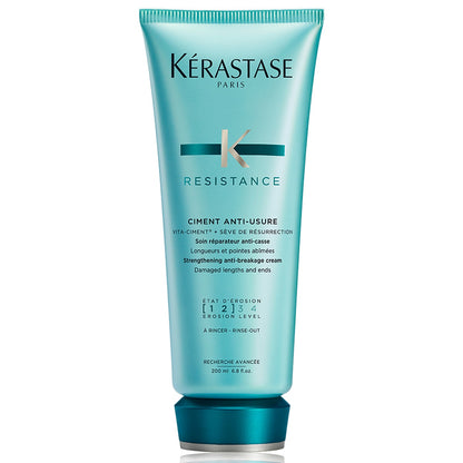 Kérastase Résistance Ciment Anti-Usure Hajtörés elleni balzsam károsodott, elvékonyodott hajra 200 ml