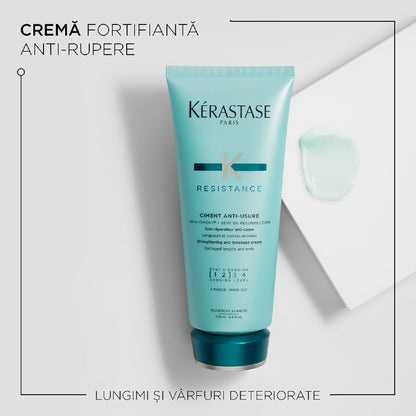 Kérastase Résistance Ciment Anti-Usure Hajtörés elleni balzsam károsodott, elvékonyodott hajra 200 ml