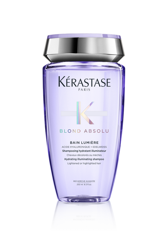 Hidratáló sampon - Kérastase Blond Absolu Bain Lumiere - Világosító hatású sampon szőkített vagy melírozott hajra - 250ml