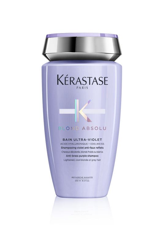 Semlegesítő sampon - Kérastase Blond Absolu Bain Ultra-Violet - Sárga árnyalatok semlegesítése - 250ml