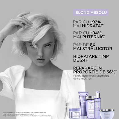 Semlegesítő sampon - Kérastase Blond Absolu Bain Ultra-Violet - Sárga árnyalatok semlegesítése - 250ml