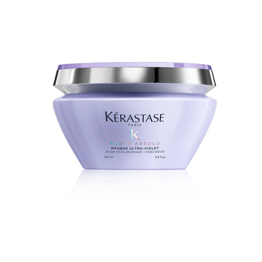Hajmaszk - Kérastase Blond Absolu Masque Ultra-Violet - Semlegesítő sárga tónusok - 200ml