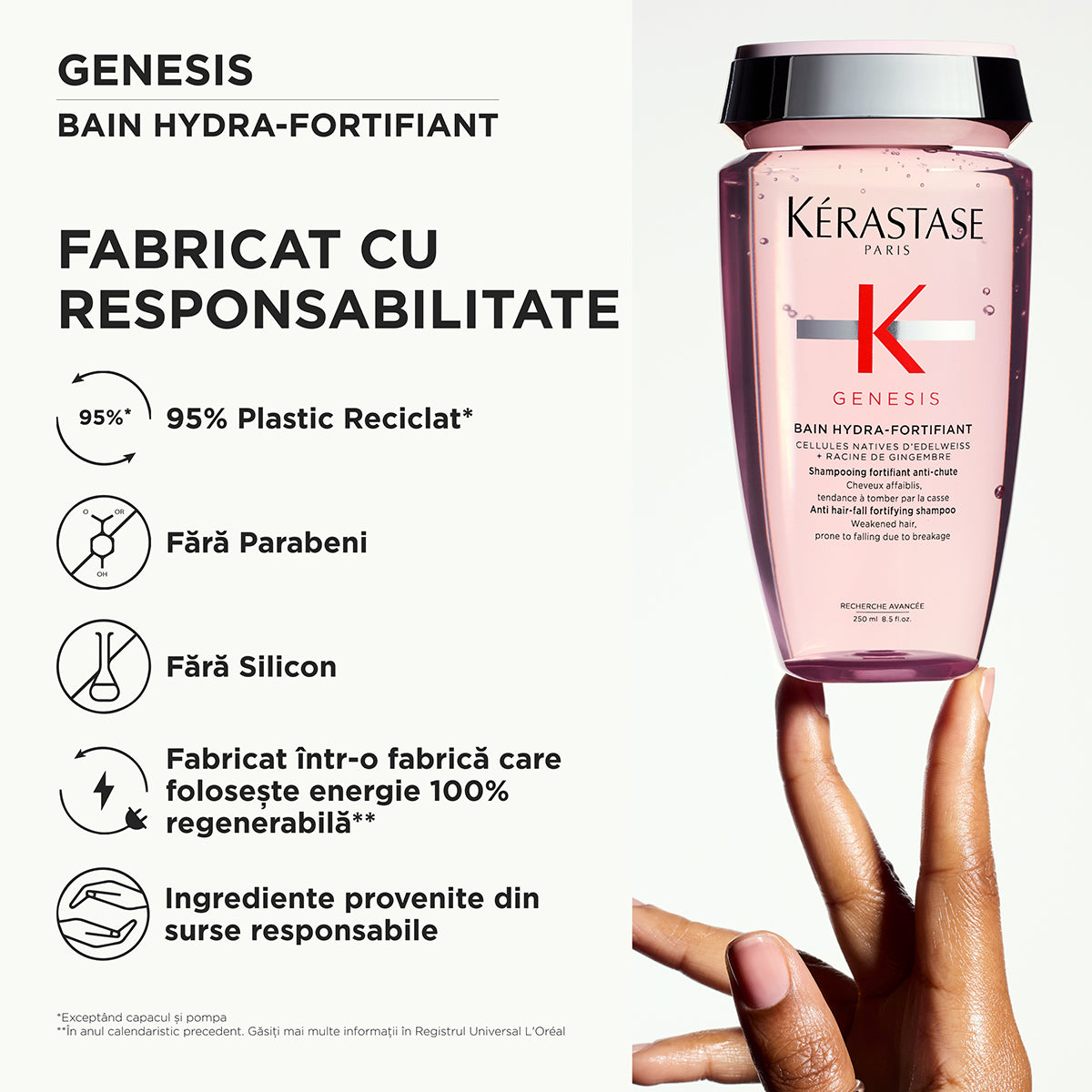 Erősítő sampon gyenge hajra - Kérastase Genesis Bain Hydra Fortifiant - Erősíti és védi a törékeny hajat - 250ml