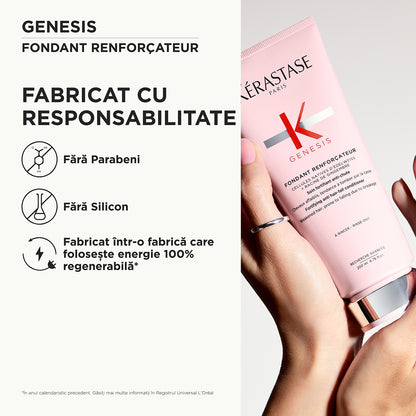 Erősítő balzsam gyenge hajra - Kérastase Genesis Fondant Renforçateur - Erősíti és védi a hajhullásra hajlamos hajat - 200ml