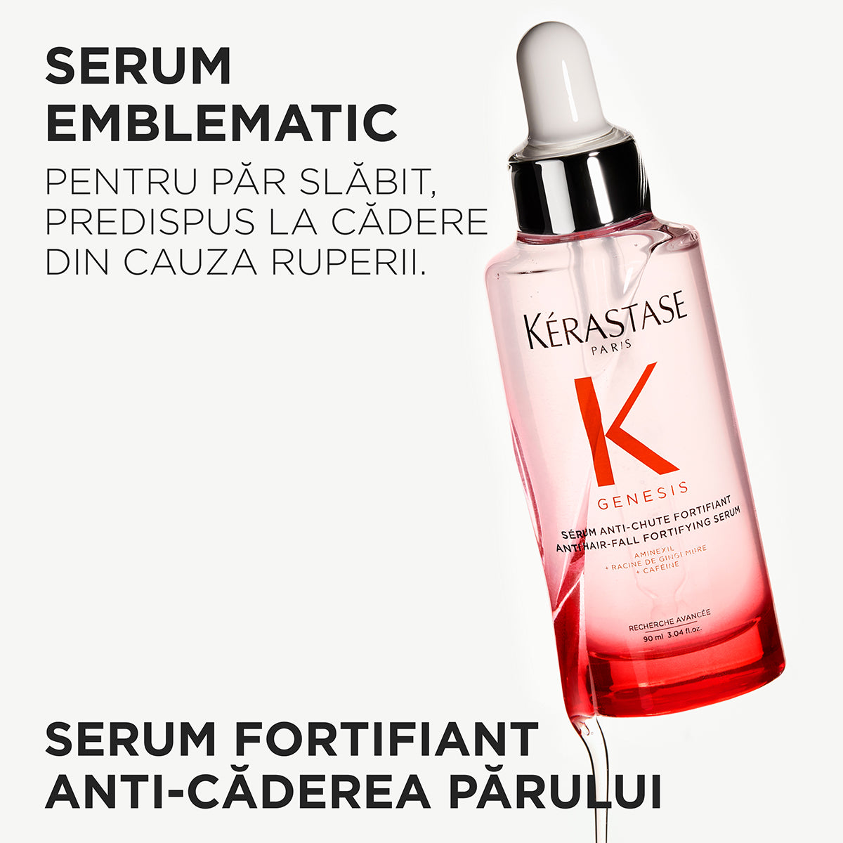 Hajhullás elleni erősítő szérum - Kérastase Genesis Serum Anti-Chute Fortifying - Védelem és erősítő - 90ml