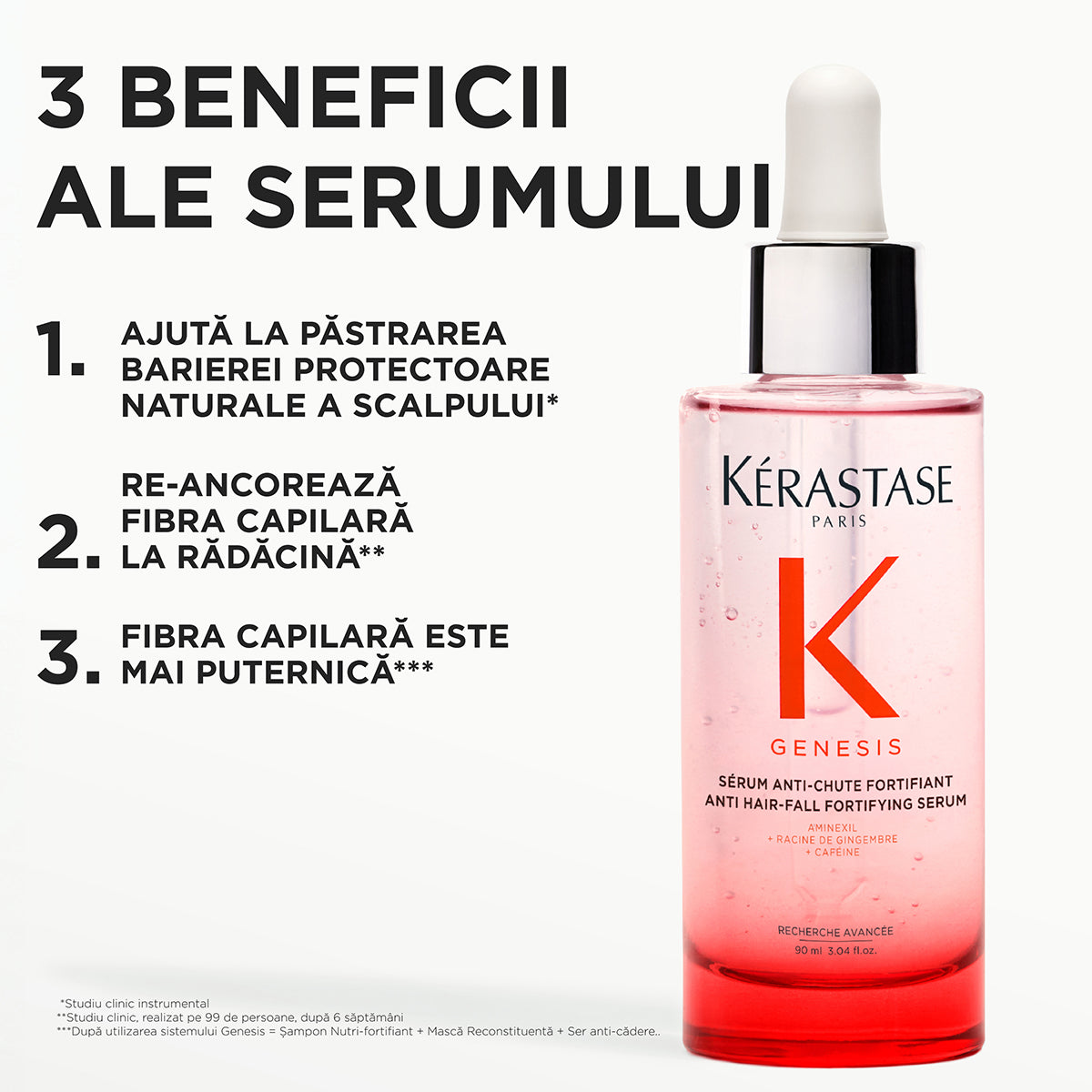 Hajhullás elleni erősítő szérum - Kérastase Genesis Serum Anti-Chute Fortifying - Védelem és erősítő - 90ml