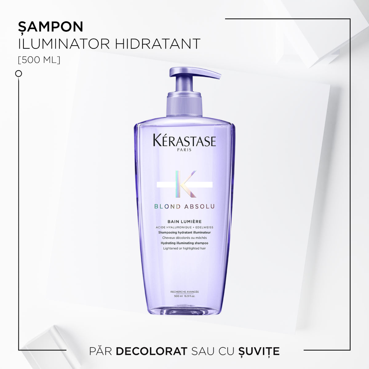 Hidratáló, ragyogást adó sampon - Kerastase Blond Absolu Bain Lumiere - utántölthető 500ml