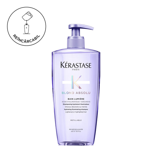 Hidratáló, ragyogást adó sampon - Kerastase Blond Absolu Bain Lumiere - utántölthető 500ml