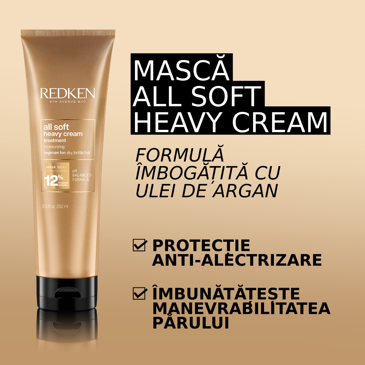 Maszk száraz hajra — Redken All Soft Heavy Cream Mask 250ml