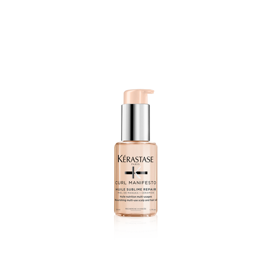 Tápláló olaj hajra és fejbőrre - Kerastase Curl Manifesto Huile Incroyable Repair 50ml