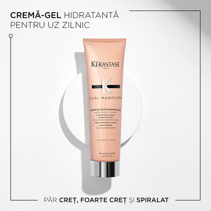 Kérastase CURL MANIFESTO Nem kiöblítendő krém hullámos és göndör hajra Crème De Jour Fondamentale 150 ml