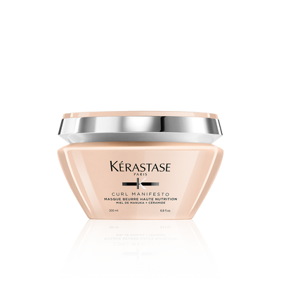 Ultra tápláló maszk göndör hajra - Kérastase Masque Burre Haute Nutrition - Intenzív hidratálás göndör hajra - 200ml