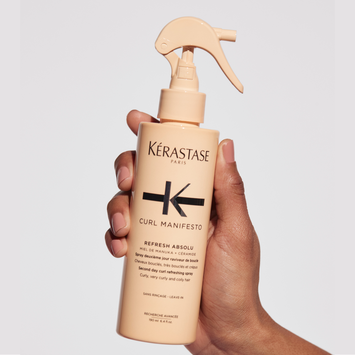 Frissítő spray fürtöknek - Kérastase Curl Manifesto Refresh Absolu - Frissítő és dúsító fürtöknek - 190ml