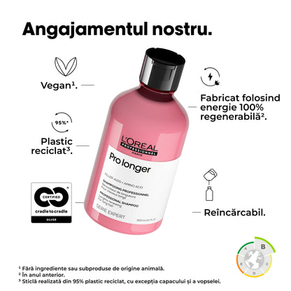 Sampon hosszú hajra és töredezett hajvégekre — L'Oréal Professionnel Pro Longer 300ml