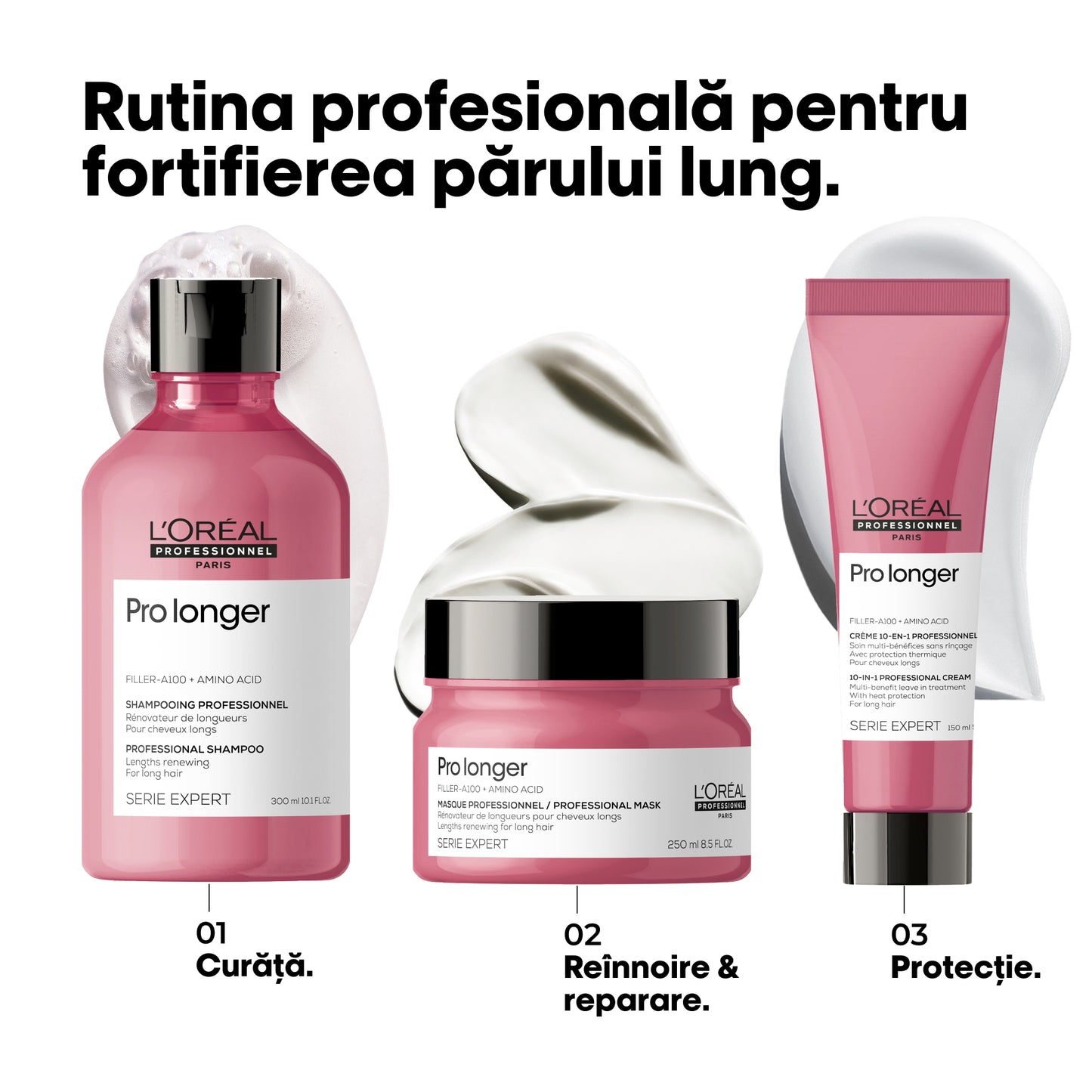 Sampon hosszú hajra és töredezett hajvégekre — L'Oréal Professionnel Pro Longer 300ml