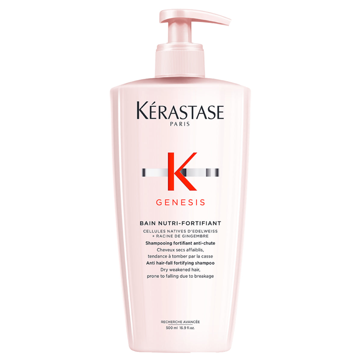 Kérastase Genesis Bain Nutri Fortifiant Riche erősítő sampon száraz, gyenge, hajhullásra hajlamos hajra 500 ml