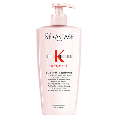 Kérastase Genesis Bain Nutri Fortifiant Riche erősítő sampon száraz, gyenge, hajhullásra hajlamos hajra 500 ml