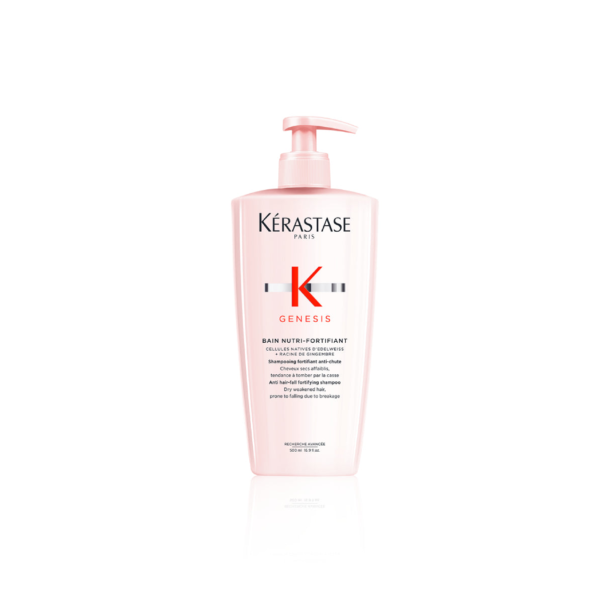 Kérastase Genesis Bain Nutri Fortifiant Riche erősítő sampon száraz, gyenge, hajhullásra hajlamos hajra 500 ml