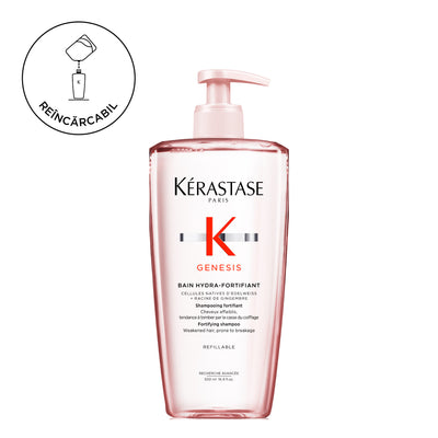 Utántölthető sampon vékonyodó, zsíros hajra - Kerastase Genesis Bain Hydra-Fortifying 500ml