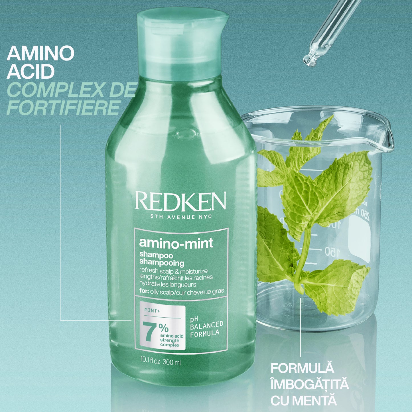 Sampon zsíros fejbőrre — Redken Amino Mint sampon 300ml