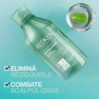 Sampon zsíros fejbőrre — Redken Amino Mint sampon 300ml