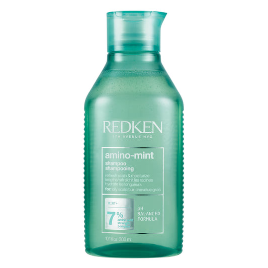 Élénkítő sampon zsíros fejbőrre - Redken Amino Mint - Tisztító és frissítő - 300ml