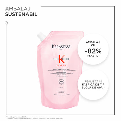 Kérastase Genesis Bain Hydra-Fortifiant hajhullás elleni erősítő sampon, zsíros, elvékonyodott hajra 500ml