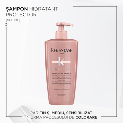 Kérastase Chroma Absolu Bain Chroma Respect Utántölthető sampon finom és normál festett hajra 500ml