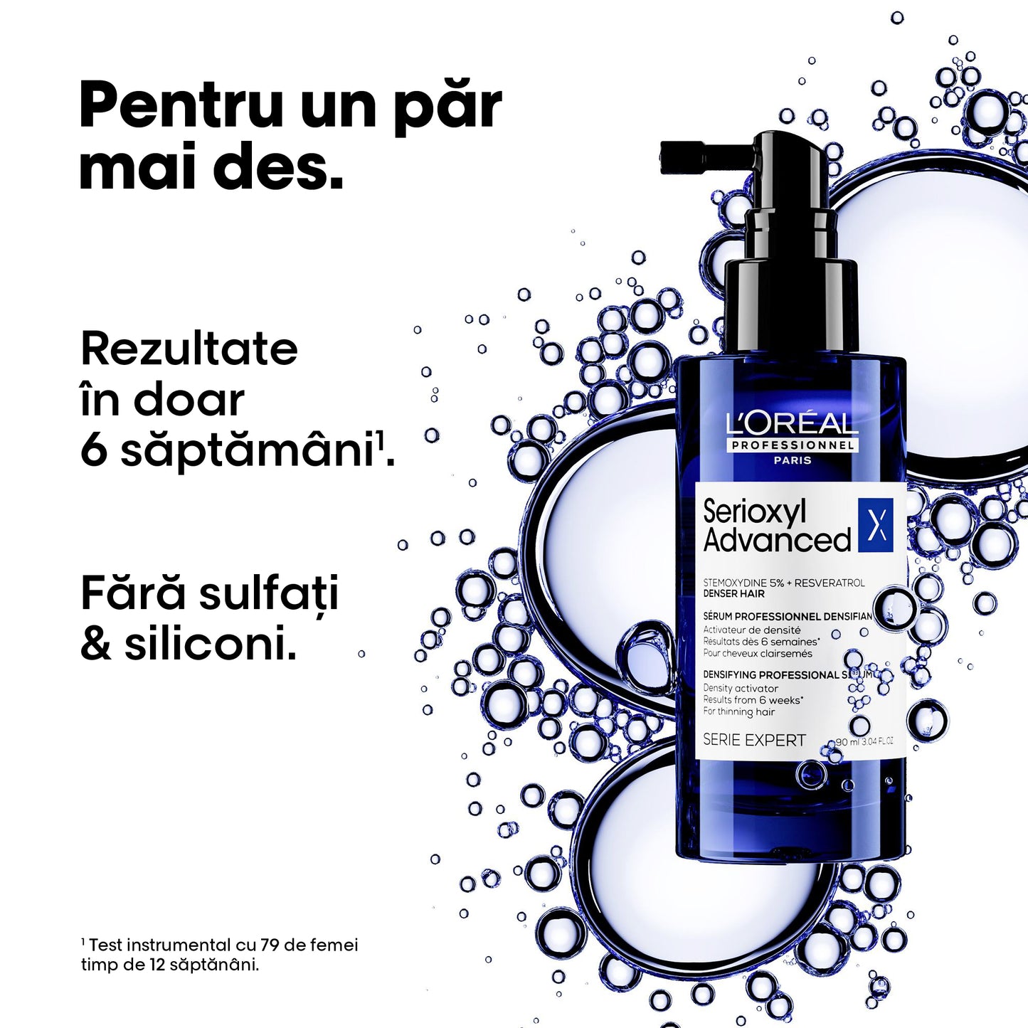 L'Oréal Professionnel Serioxyl Advanced sűrűségaktiváló szérum, hajsűrűségért, 90ml