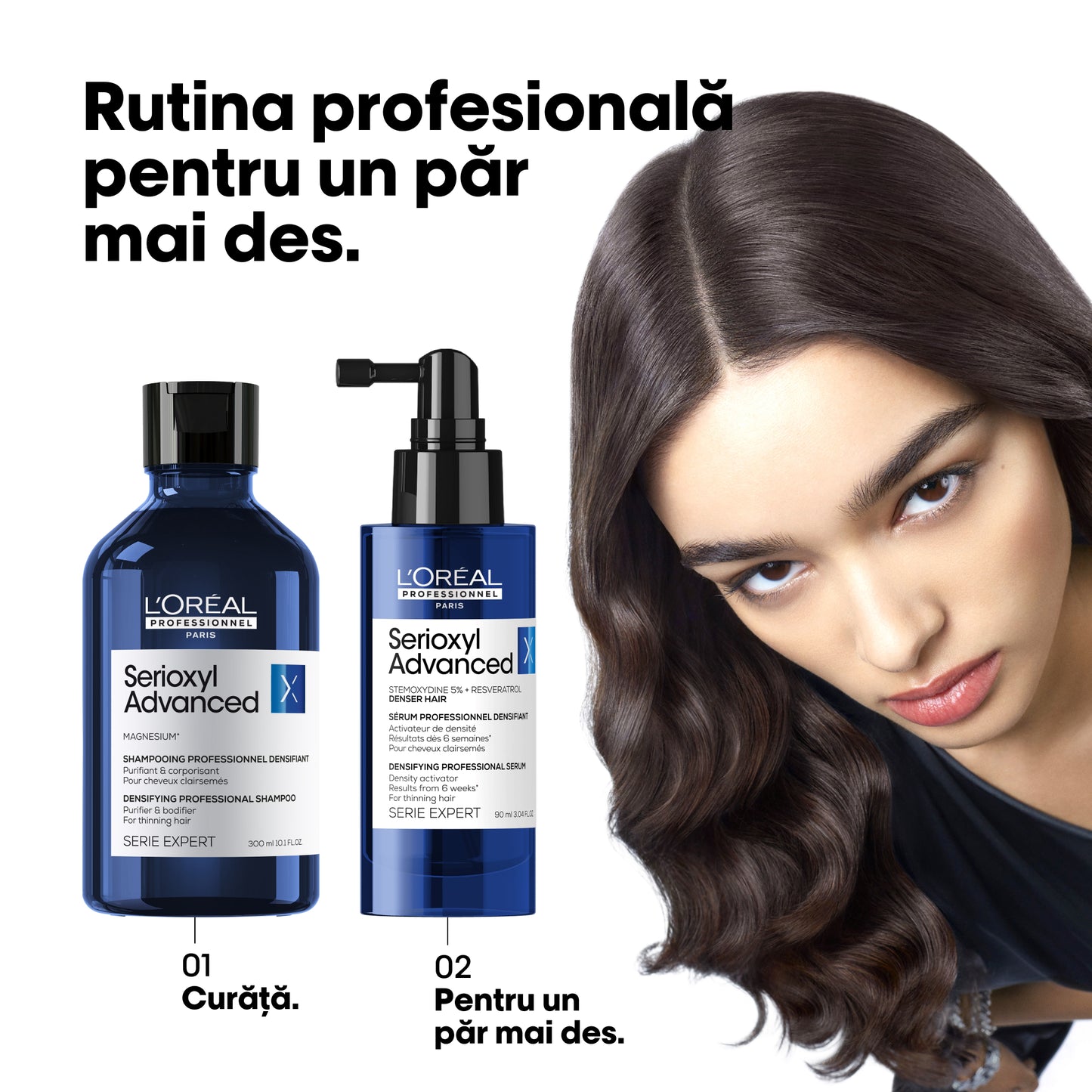 L'Oréal Professionnel Serioxyl Advanced sűrűségaktiváló szérum, hajsűrűségért, 90ml
