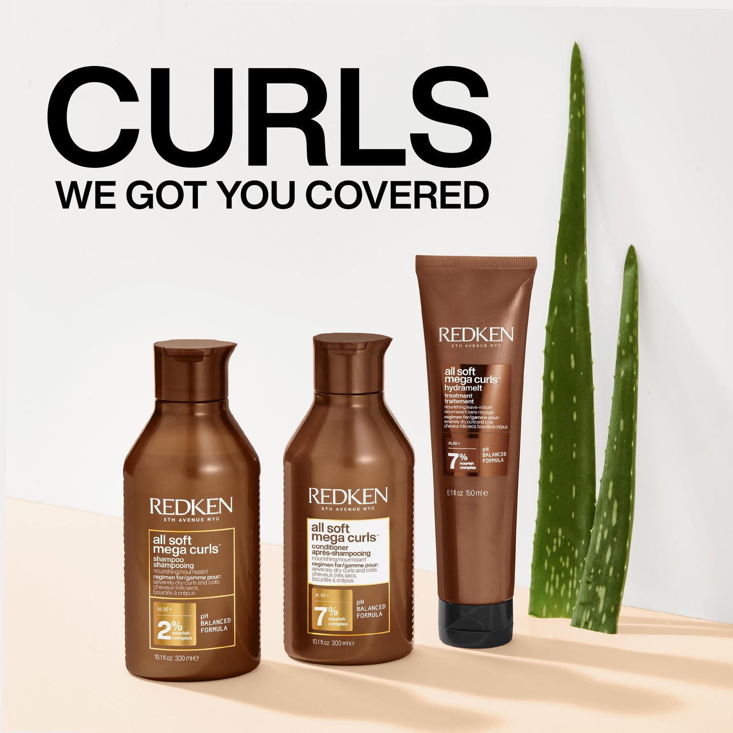Balzsam száraz hajtincsekre — Redken All Soft Mega Curls Kondicionáló 300ml