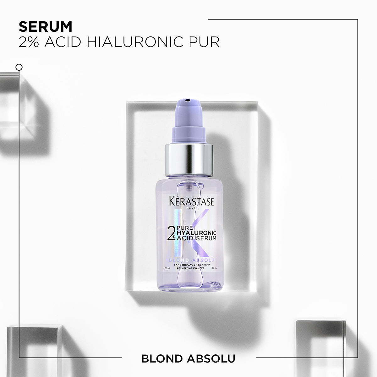 Szérum 2% tiszta hialuronsavval sérült szőke hajra – Kérastase Blond Absolu 2% Pure Hyaluronic Acid Serum 50ml