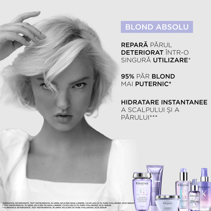 Szérum 2% tiszta hialuronsavval sérült szőke hajra – Kérastase Blond Absolu 2% Pure Hyaluronic Acid Serum 50ml