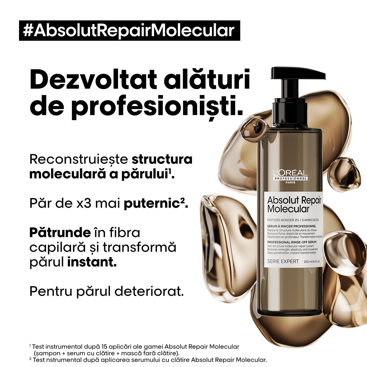 Kimosható szérum károsodott hajra — L'Oréal Professionnel Absolut Repair Molecular 250 ml