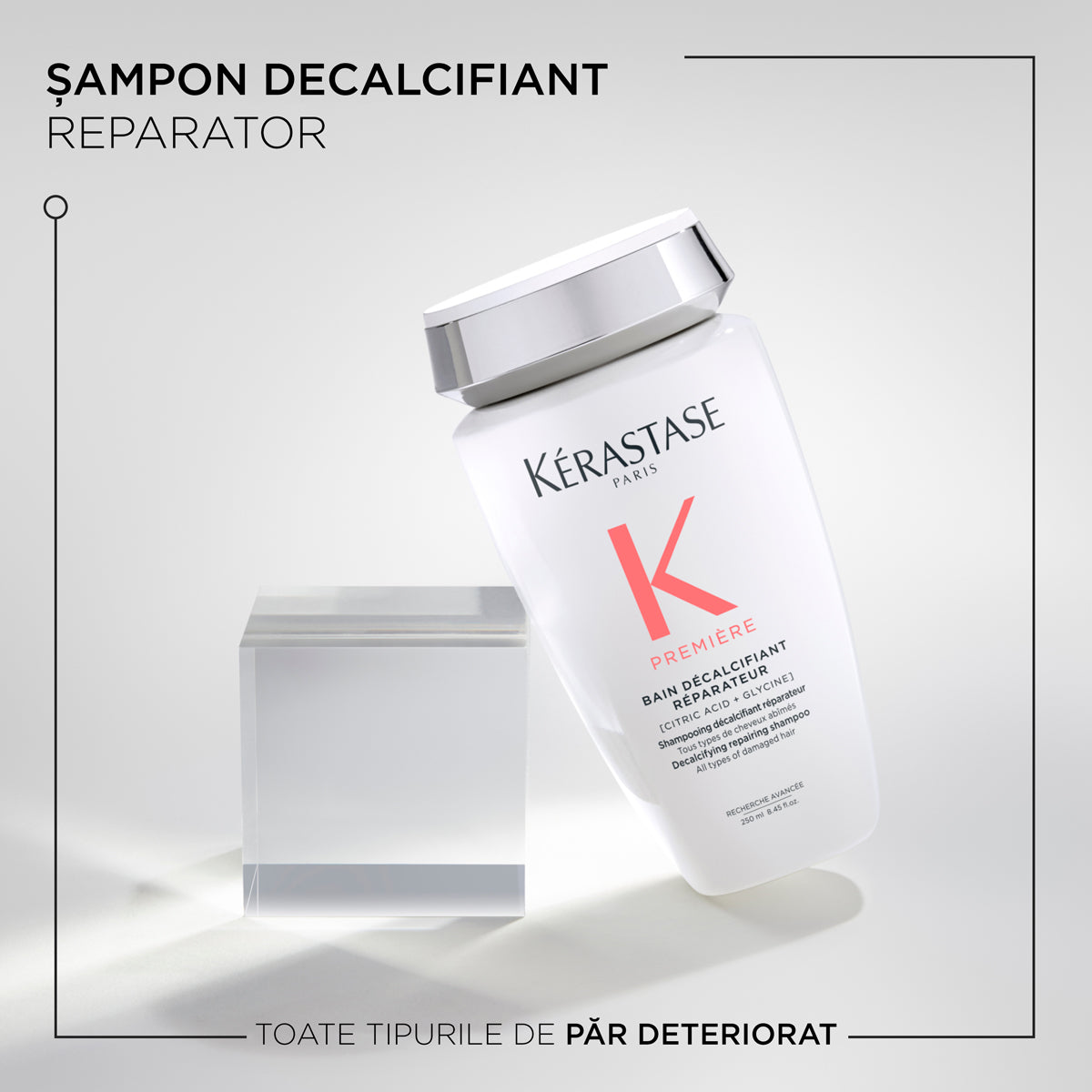 Kérastase Première Bain Décalcifiant Réparateur helyreállító sampon dekalcináláshoz károsodott hajra, 250ml