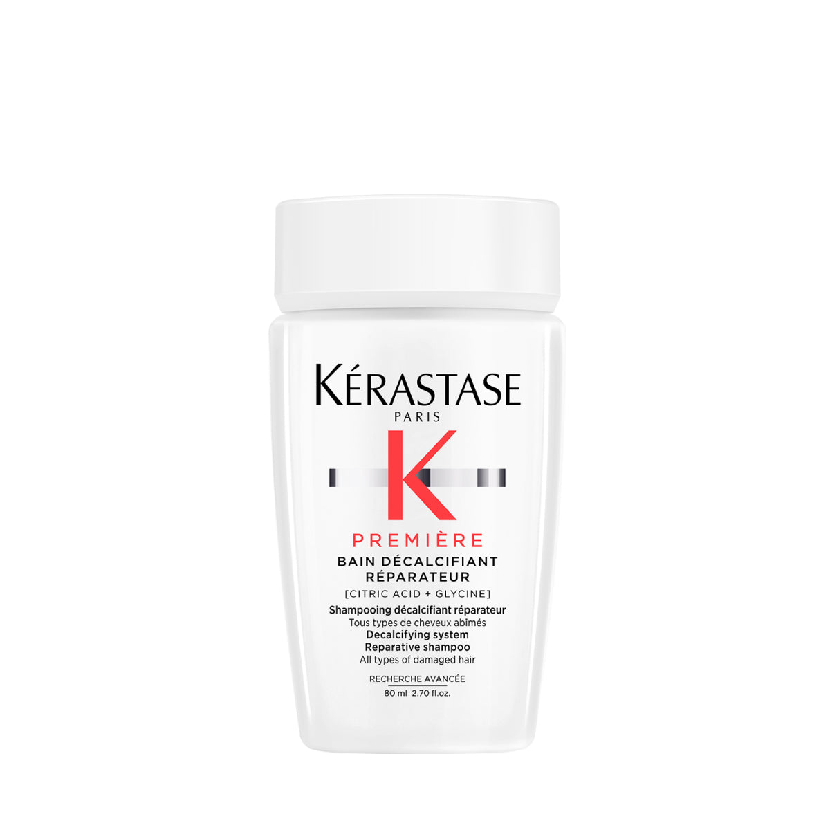 Helyreállító vízkőoldó sampon sérült hajra – Kérastase Première Bain Décalcifiant Réparateur 80 ml