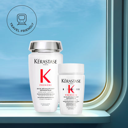 Helyreállító vízkőoldó sampon sérült hajra – Kérastase Première Bain Décalcifiant Réparateur 80 ml