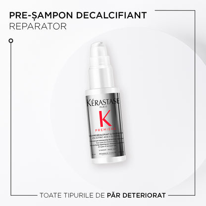 Dekalcináló, hajregeneráló sampon előtti kezelés sérült hajra – Kérastase Première Concentré Décalcifiant Ultra-Réparateur 45ml