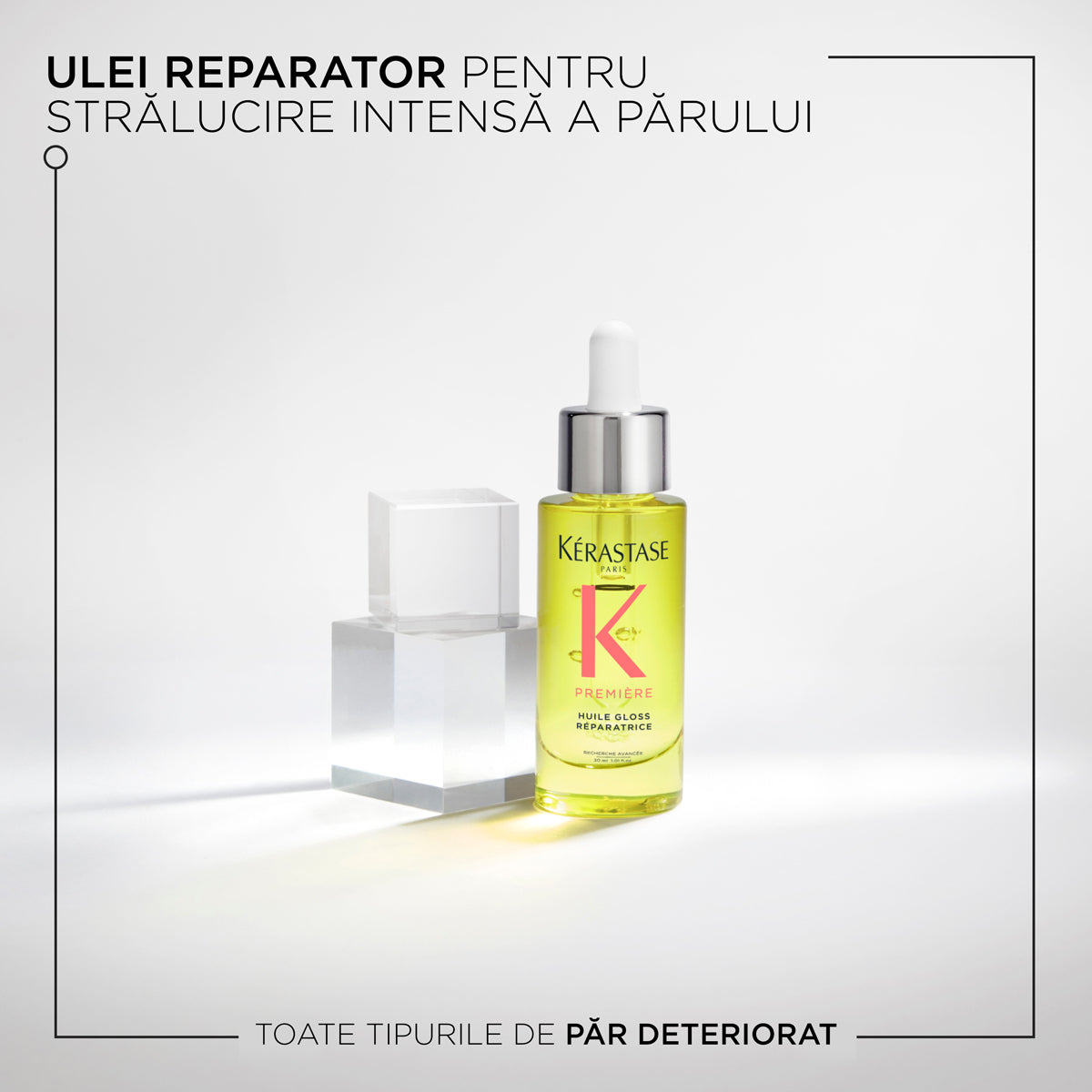 Regeneráló fényolaj sérült hajra — Kérastase Première Huile Gloss Réparatrice 30ml