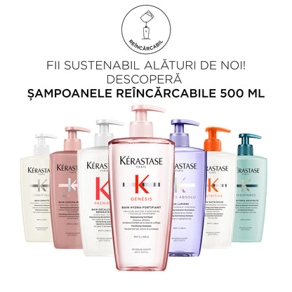 Kérastase Première Bain Décalcifiant Réparateur 500ml – Kalciumlerakódást eltávolító, újratölthető regeneráló sampon károsodott hajra